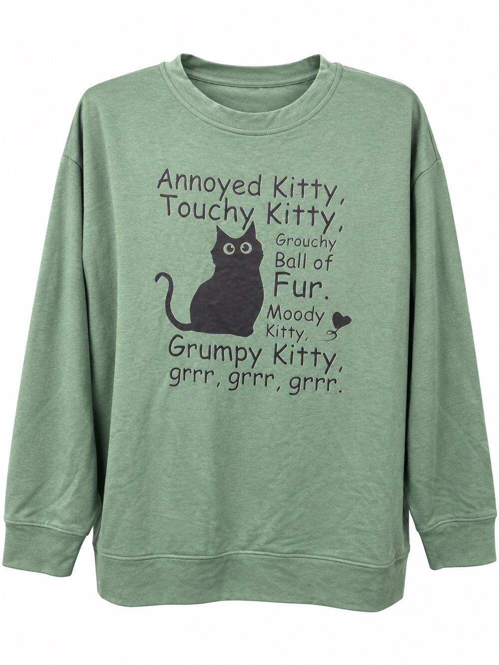 Funny Cat Graphic Tee Y2K Indie Quirky Animal Lover Shirt Fur Babies Rescue